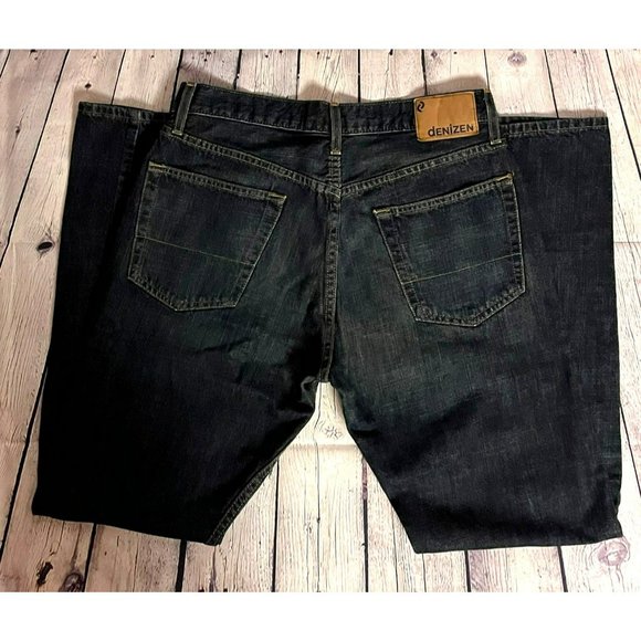Men's Denizen from Levi's 236 Regular Fit Dark Blue Jeans 34x34 - Picture 1 of 10